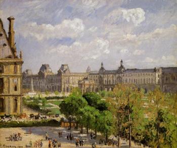 卡米耶 畢沙羅 Place du Carrousel, the Tuileries Gardens